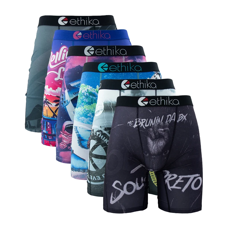 Boxer Shorts Modal - ETHIKA 6 pièces hommes sous-vêtements boxeurs