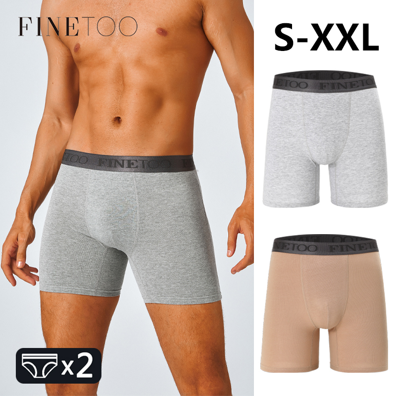 2 pièces boxeurs longs en coto - Boxer Brief Pack Cotton avis et prix